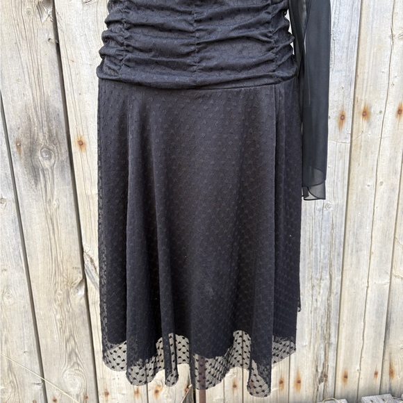 Suzy Shier Black Dress Sz L - Picture 8 of 9